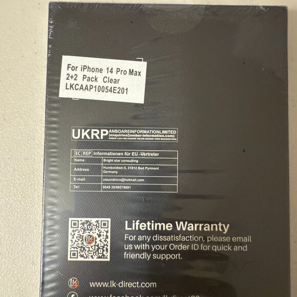iphone 14 pro max 2 pack clear screen protector - Picture 2 of 7